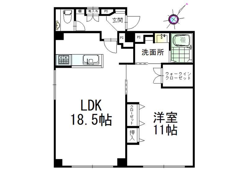 フロンティア麻生南202号室02