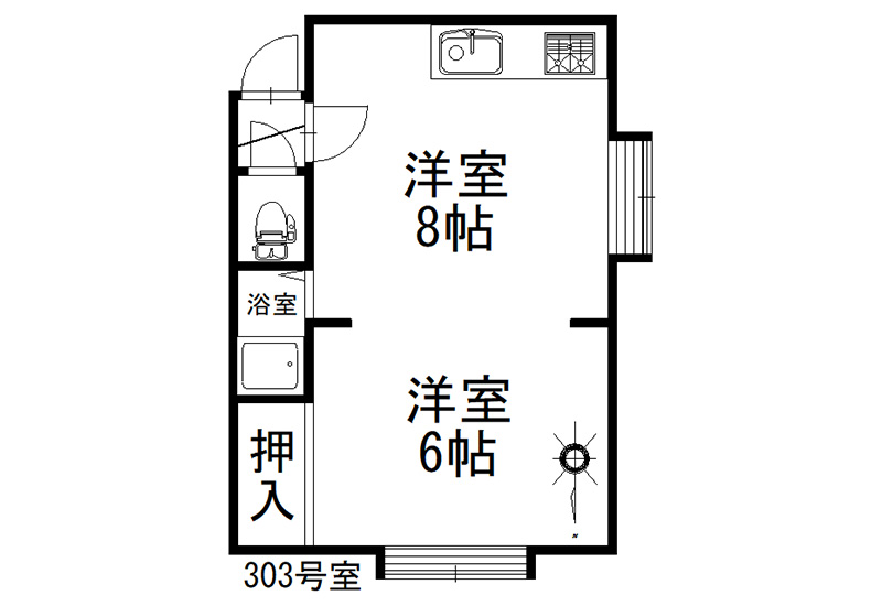 セゾンプラザ　303号室02
